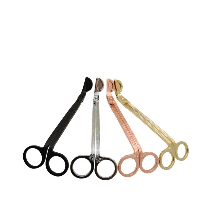 Metal Candle Wick Trimmer Stainless Steel Candles Scissors Practical Oil Lamp Trim Cutter Snuffers For Household