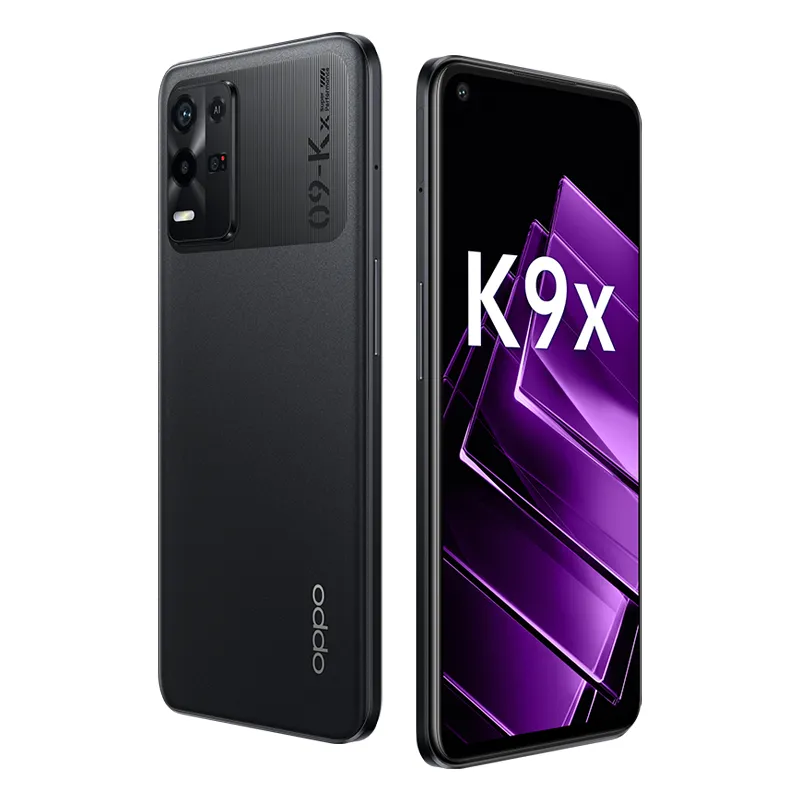 Oryginalny OPPO K9X 5G Telefon komórkowy 8 GB RAM 128GB 256 GB ROM OCTA Core MTK Dimithsensity 810 Android 6.49 "90 Hz LCD Pełny ekran 64.0mp AI 5000MAH ID Fingerprint Smartfon