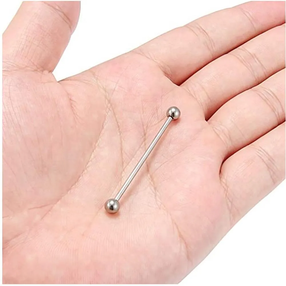 G23 Titanium Industrial Straight Barbells Ring Tongue Ring Bar Piercings Earring Piercing Nipple Rings Titanium Piercing Smycken Q Jllflf