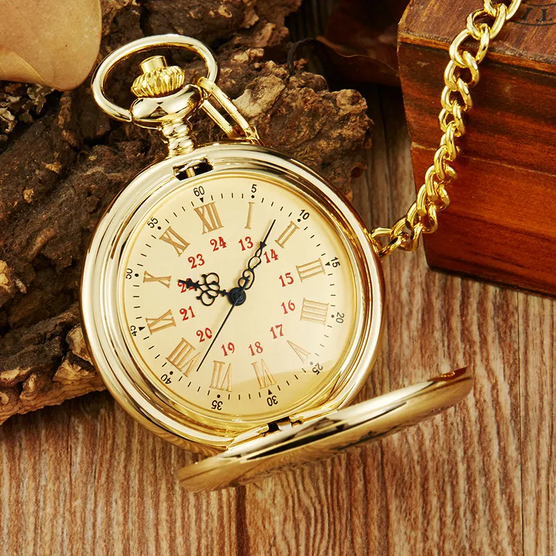 Hot Gold Vintage Pocket Watch To My Son Quartz Pocket Watches Fob Chains I LOVE YOU Necklace Pendant Steampunk Children Kids Watches Gifts