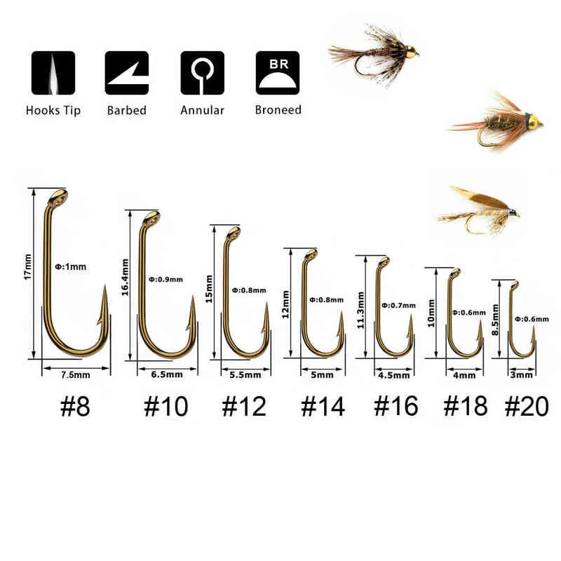 ICERIO Fly Tying Hook Dry Wet Nymph Shrimp Caddis Pupa Streamer Carbon  Steel Fishhook Standard Fly Hook Tackle 2201108441526 From Mr1x, $19.89