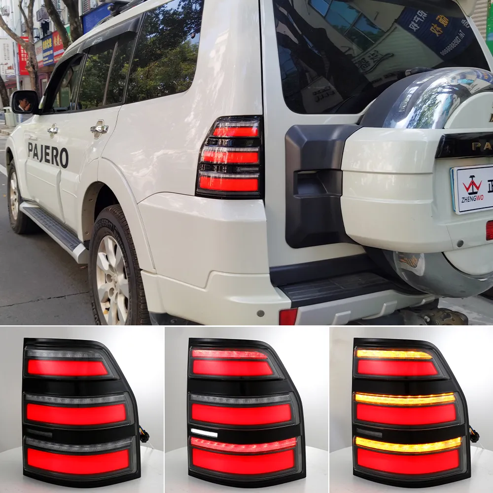 Car styling Taillight Tail Light For Mitsubishi Pajero Montero V93 V97 2006 - 2020 LED Rear Lamp DRL Brake Signal Reverse