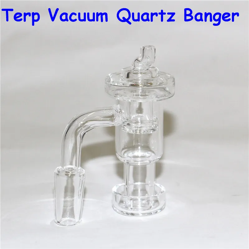 喫煙TERP真空Quartz Bangers Carb Cap 10mm 14mm 18mmスラルベンジャードームレスネイルDABリグガラス灰キャッチャー