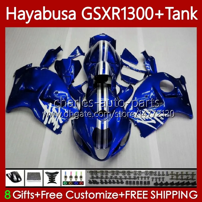 OEM Body + Tanque para Suzuki Hayabusa GSXR 1300CC GSXR-1300 1300 CC 1996 2007 74No.93 GSX-R1300 GSXR1300 96 97 98 99 00 01 GSX R1300 02 03 04 05 06 07 Kit de justo pérola azul
