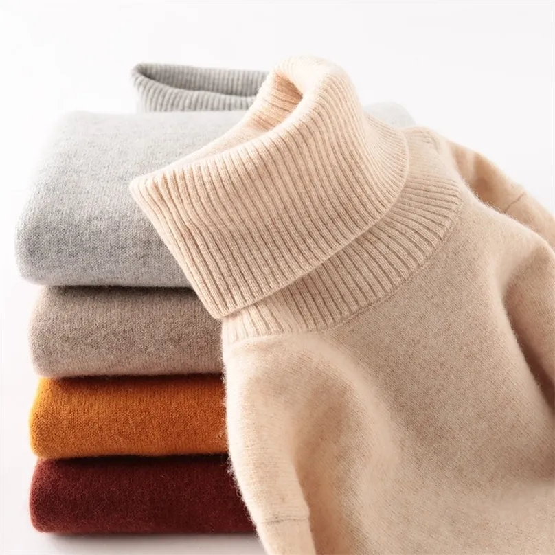 Oversized Knitted Cashmere Wool Pullover Sweater For Women Long