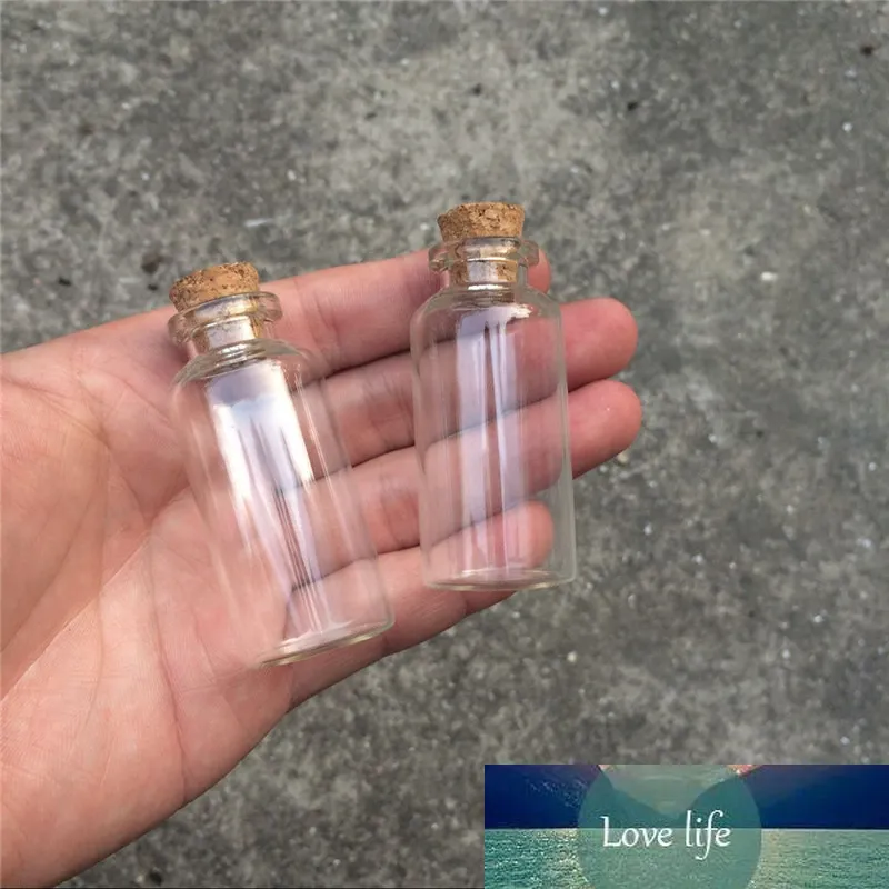 27*58*12.5mm 20ml Glass Bottles with Cork Small Transparent Mini Empty Glass Vials Jars 100pcs/lot