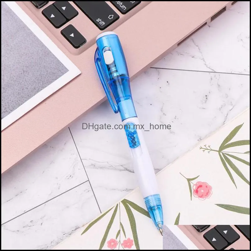Ballpoint Pens Multifunction Pen LED Novelty Illuminated Stationery Ball-pen With Light Creative Cute Student Supplies