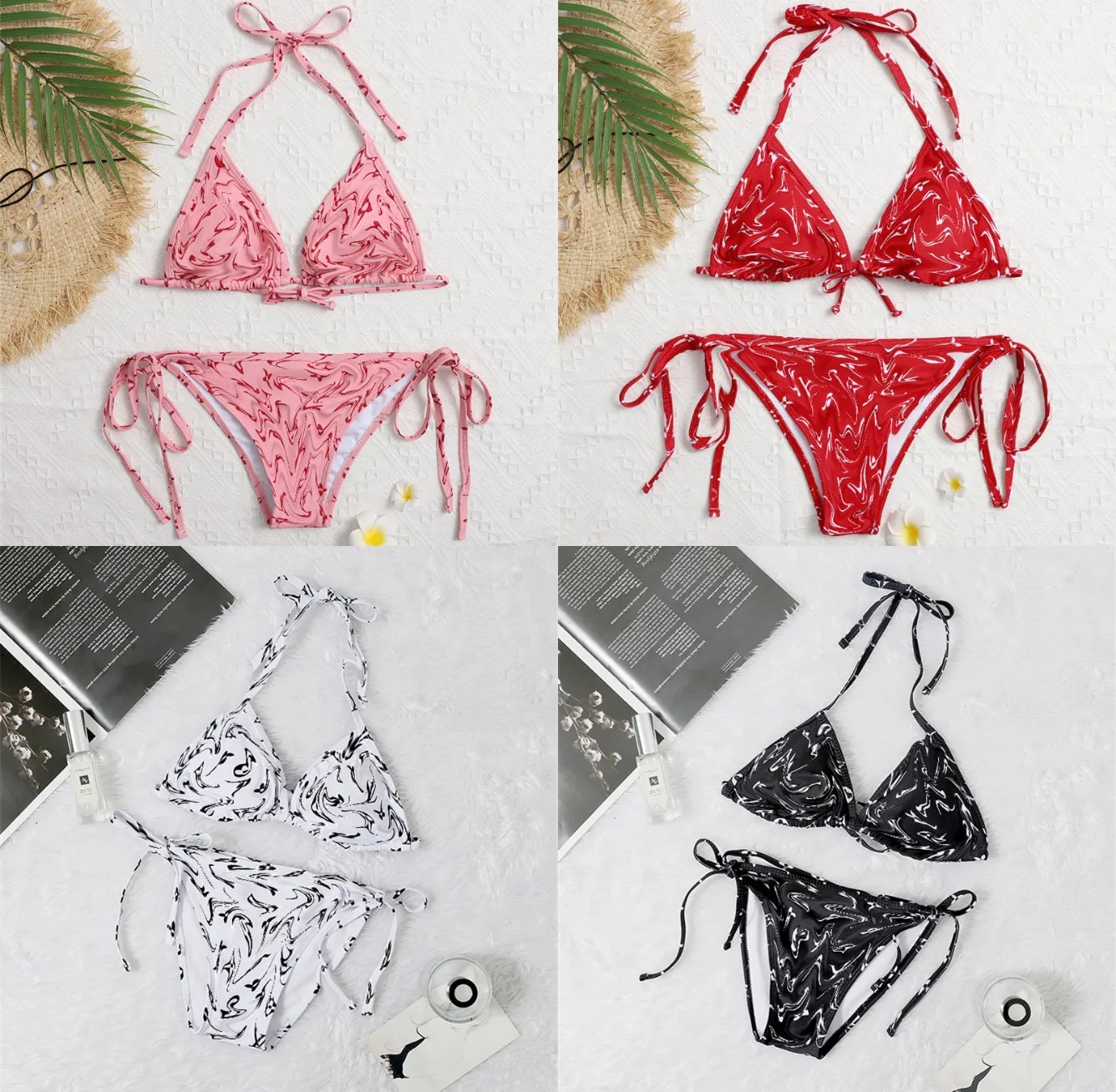 Nouvelle femme Swimsuit Bikini de nombreuses couleurs sexy un morceau de bain d'été Sling Sling Swwear New en stock