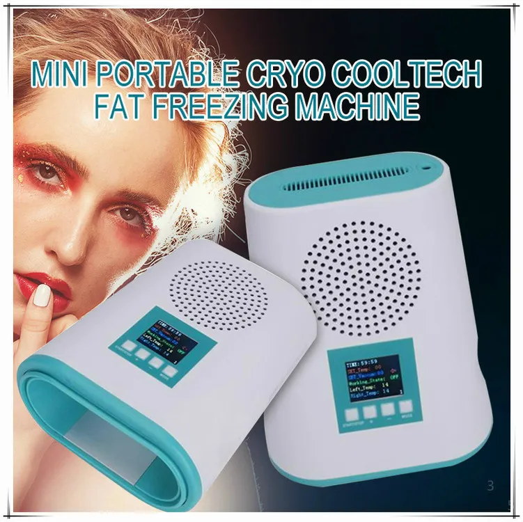 2022 portable MINI Cryolipolysis Fat Freezing Slimming Machine Vacuum fat reduction cryotherapy cryo freeze home use