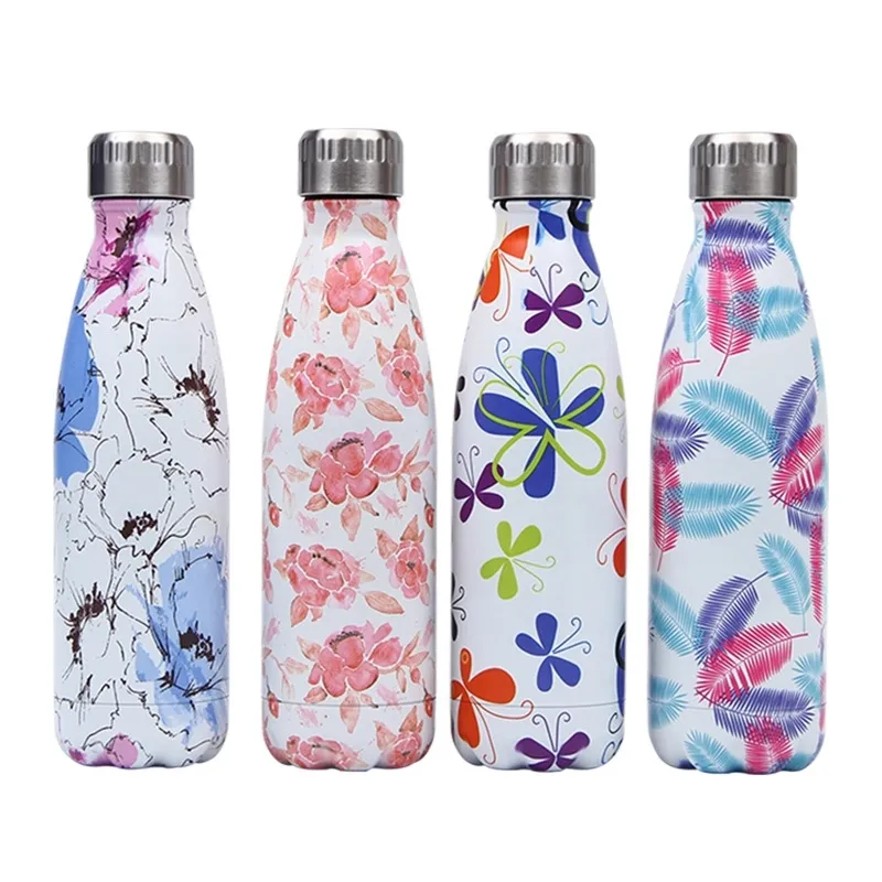 159-178 Garrafa de aço inoxidável para água térmica térmica isolado copo de parede dupla wall drinkware esportes flask personalizado 20118