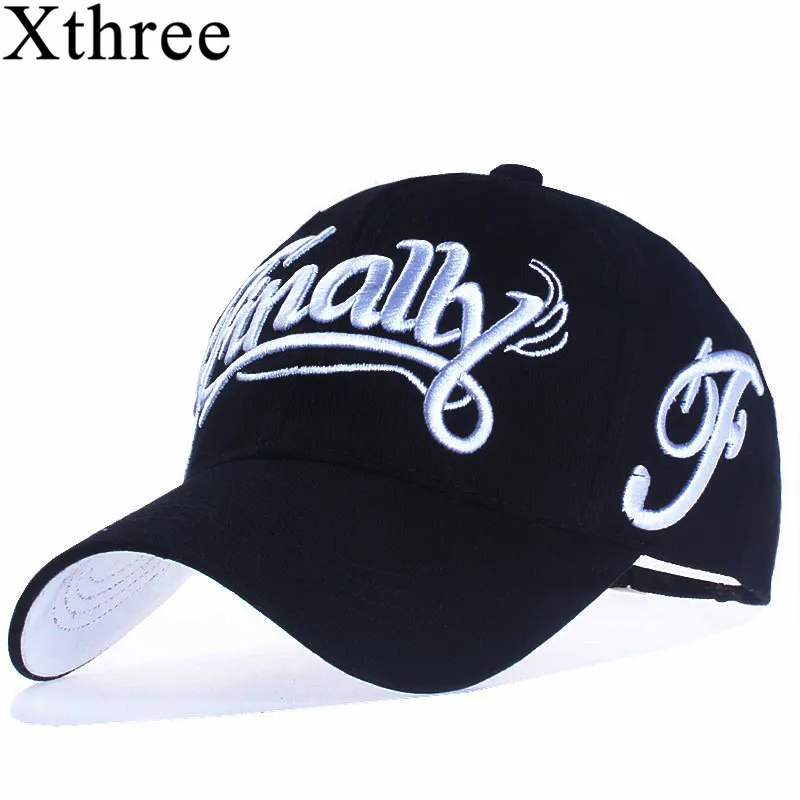 [Xthree] 100٪ قبعة البيسبول القطن النساء snapback القبعات قبعة عارضة للرجال casquette التطريز أوم رسالة gorras 201019