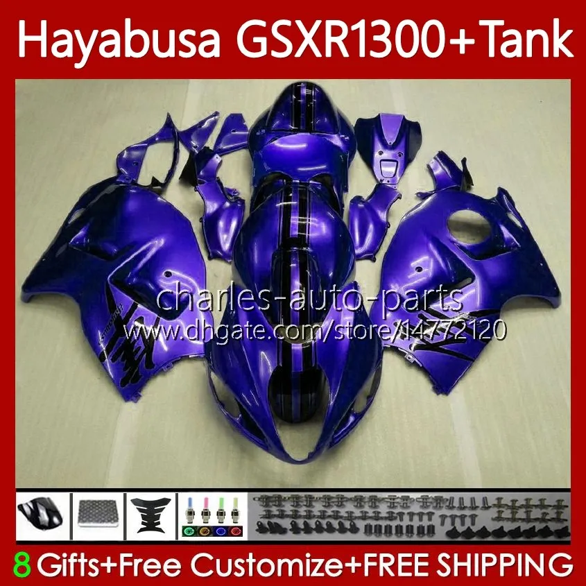 Kit de carrosserie pour Suzuki Hayabusa GSXR 1300CC 1300 CC 2002 2003 2004 2005 2006 2007 74No.137 GSX-R1300 GSX Blue Hot R1300 GSXR-1300 96-07 GSXR1300 96 97 98 98 99 00 01 Faires