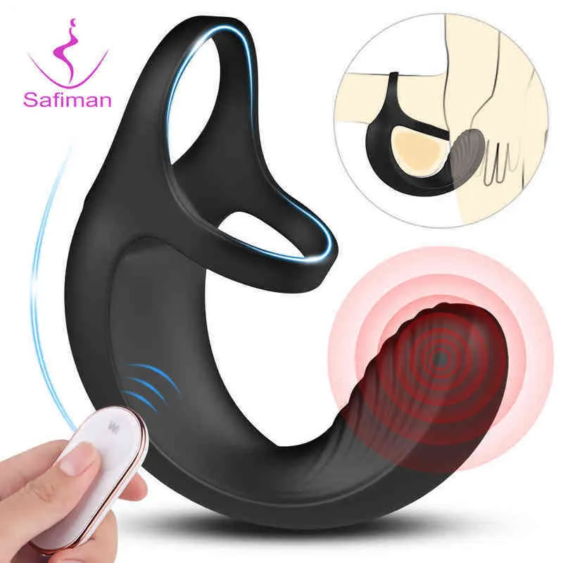 NXYバイブレーターBibrador Con Anillo Masajeador de Pene Para Hombres、SoladorCinturónCastidad、Trol RemotoInalámbrico、Juguetes Seuccuity、1209