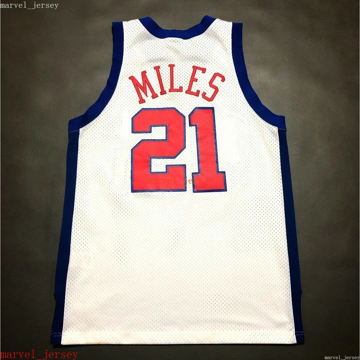 Zwykłe szyte Dariusz Miles Vintage Jersey XS-6XL Mężczyźni Mens Trackbacks Koszykówki Koszulki Tani Mężczyźni Kobiety Młodzież