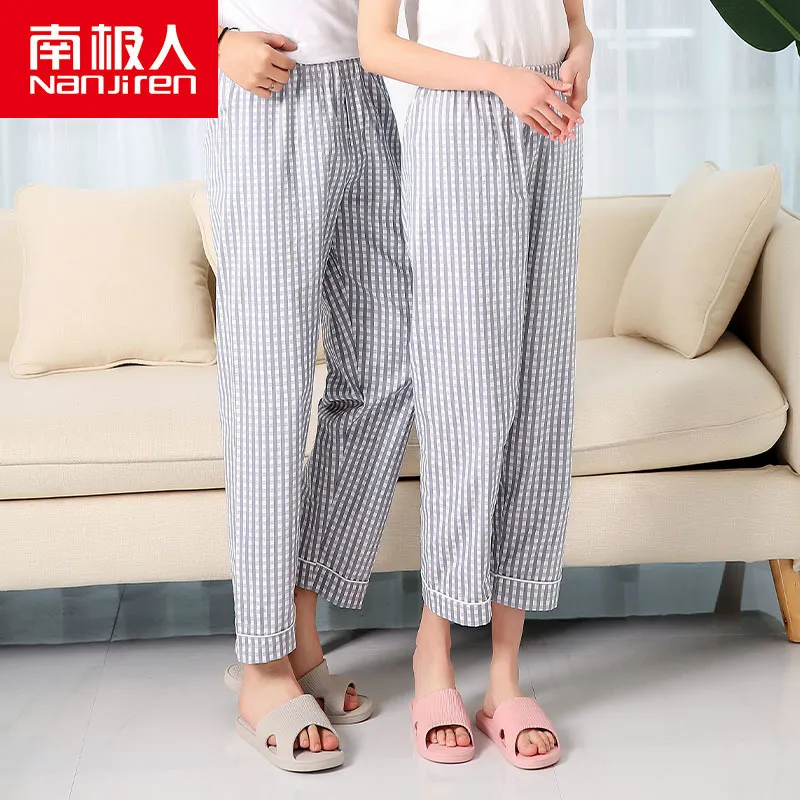 XL-8XL Women's Sleep Bottoms Casual Loose Pajama Pants 2023 Loungewear 3/4  Length Trousers Sleeping Pyjamas Female Pantalones - AliExpress