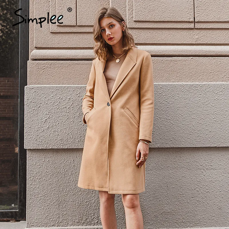 Long tan on sale womens coat