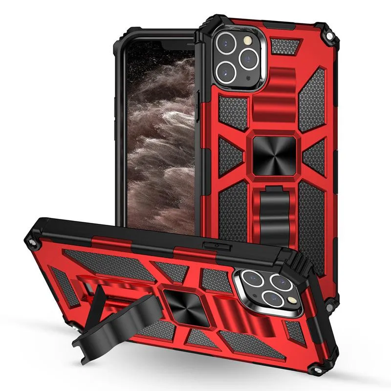 TPU PC Rugged Shockproof携帯電話ケースiPhone 15 15 14 13 12 11 Pro XR XS 8 7 6 Plus Samsung S20 Plus Note 10 20ケース