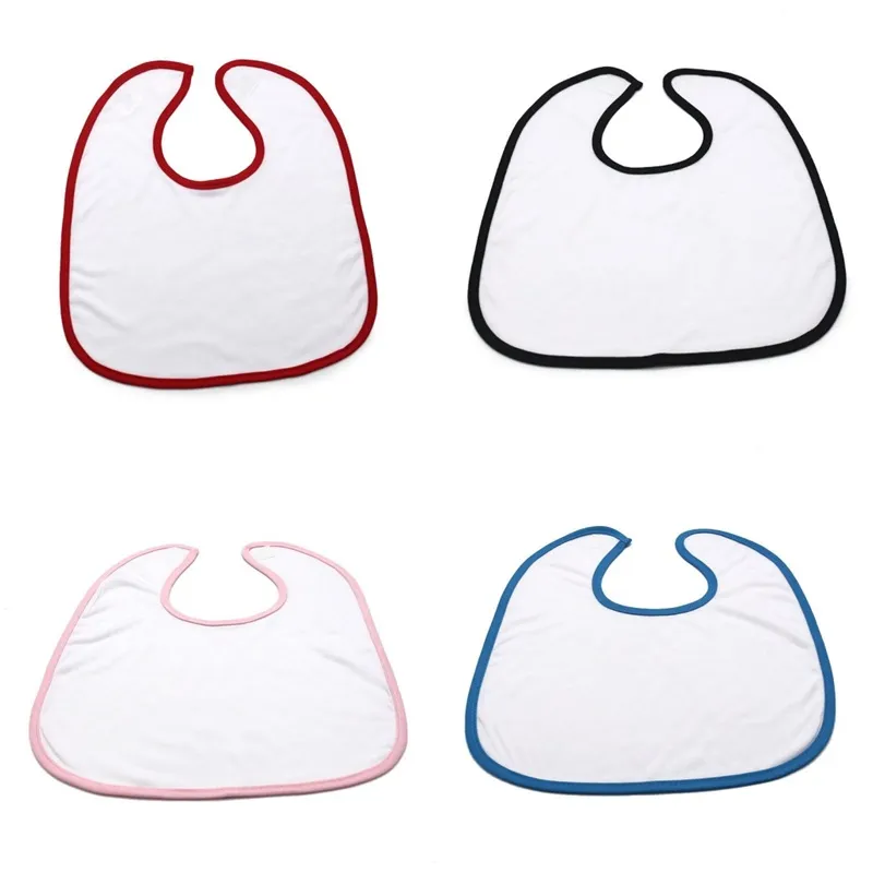 Sublimation Blanks Bavoirs Clean Hemming Burp Chiffons Bébé Enfants Accessoires D'alimentation Enfants Bavoir Mode Belle 32 * 28 cm 6 8ex N2