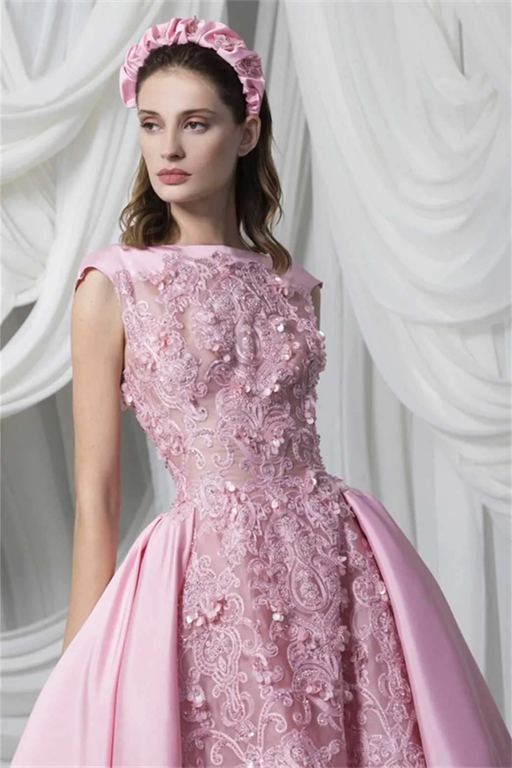 bateau neckline prom dress Jovani K64808 Bateau Neck Tea-Length Prom Dress