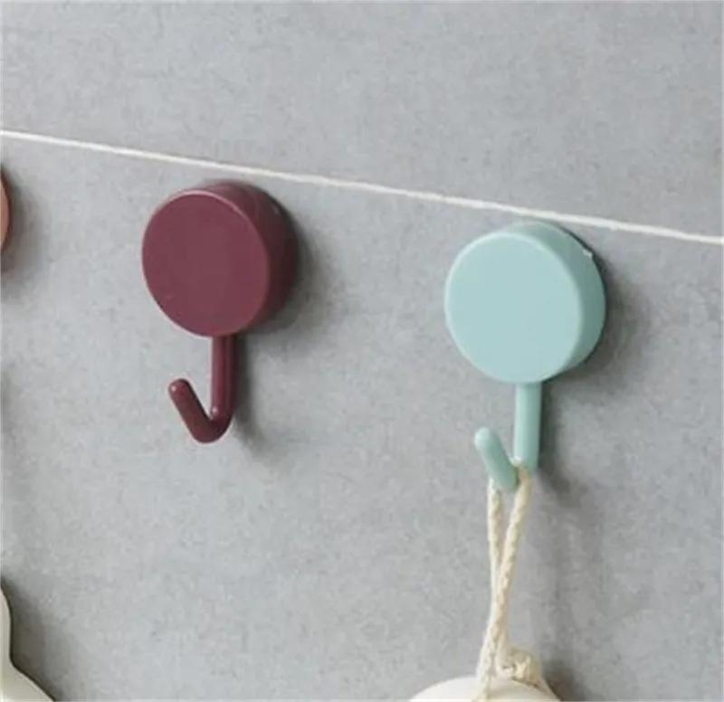 Colorful Viscose Wall Hook For Living Room And Kitchen Solid Plastic