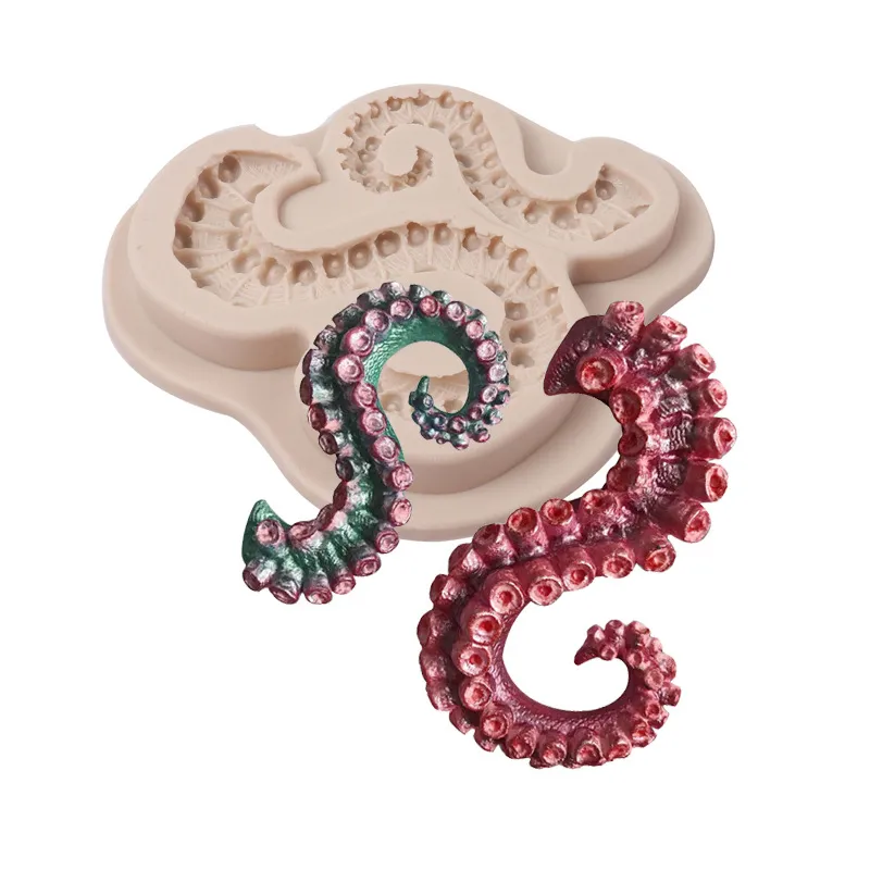 Octopus Torta stampo silicone stampi fondente di decorazione Strumenti Candy Clay Chocolate Gumpaste 1222271