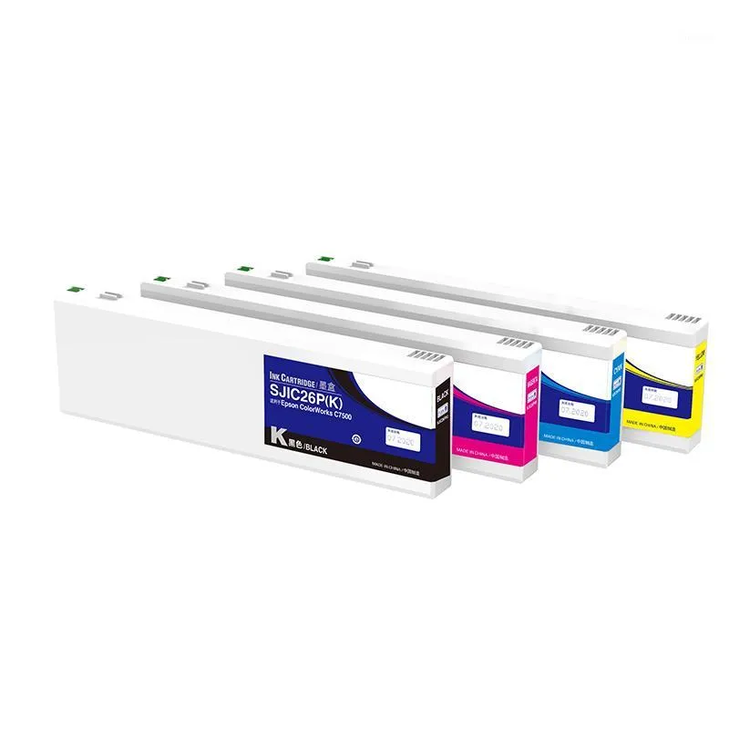 Vervanging voor SJIC26P TM-C7500 inktcartridges De C7500-printer industriële labels (4 kleuren) 1