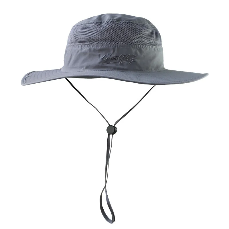 プラスサイズの太陽の帽子の大人の夏の屋外登山釣りパナマ屋外帽子帽子ビッグサイズバケツハット60-64cm Y200714