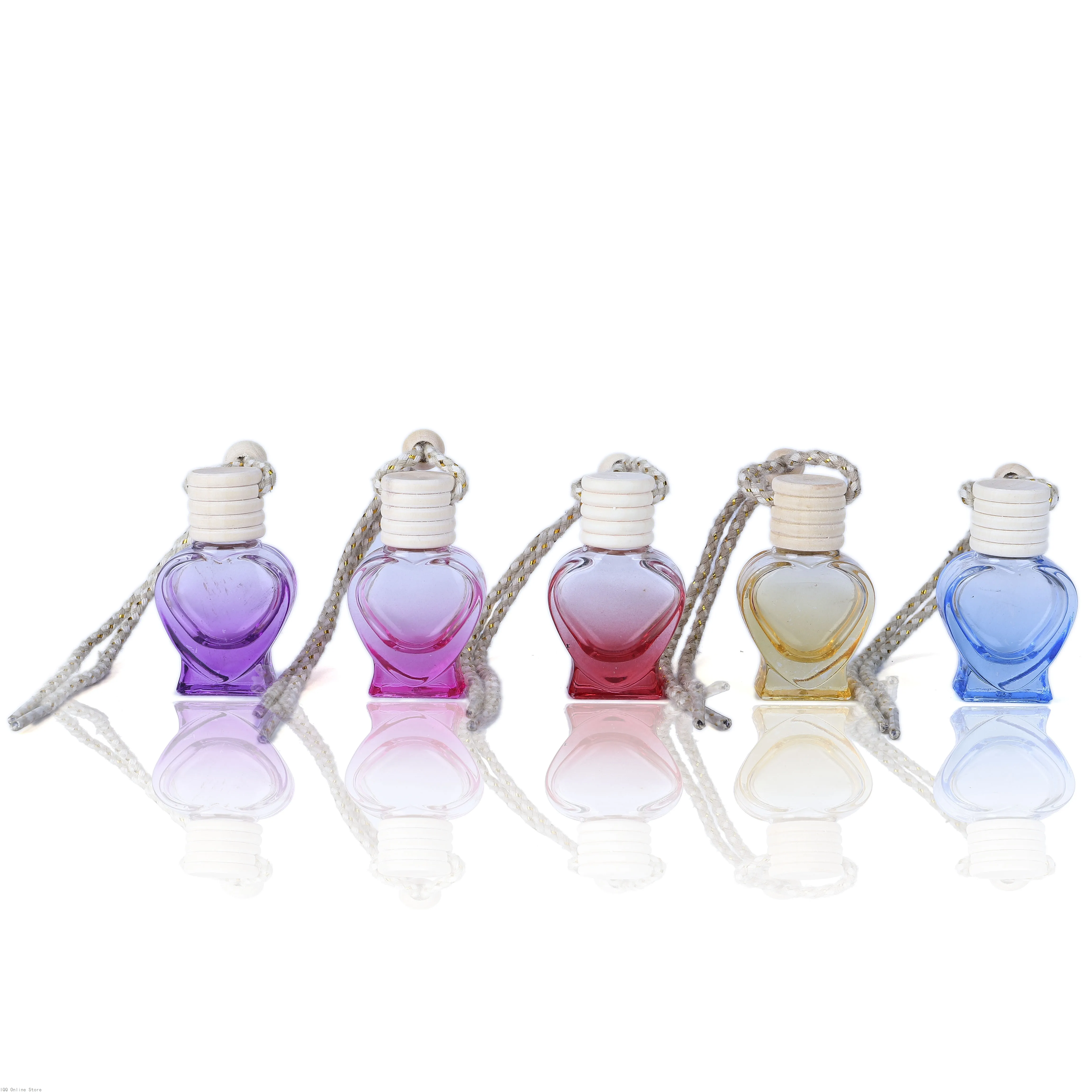 10st 8ml bilhänge parfymdelare tomt flaska färgglas