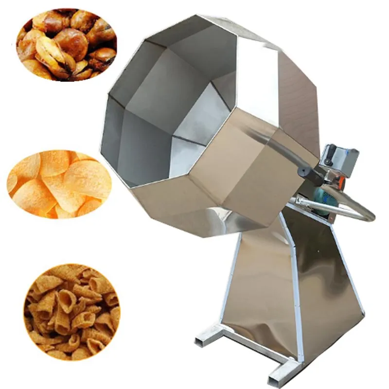 Seasoning mixer metal continuous potato chips snack seasoning machine ...