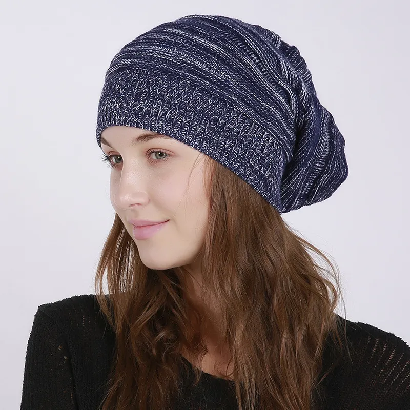 Bonnet d'hiver pour femmes, gros bonnets en tricot torsadé, chapeaux chauds, bonnet de crâne, cadeau de Noël, volonté et sable