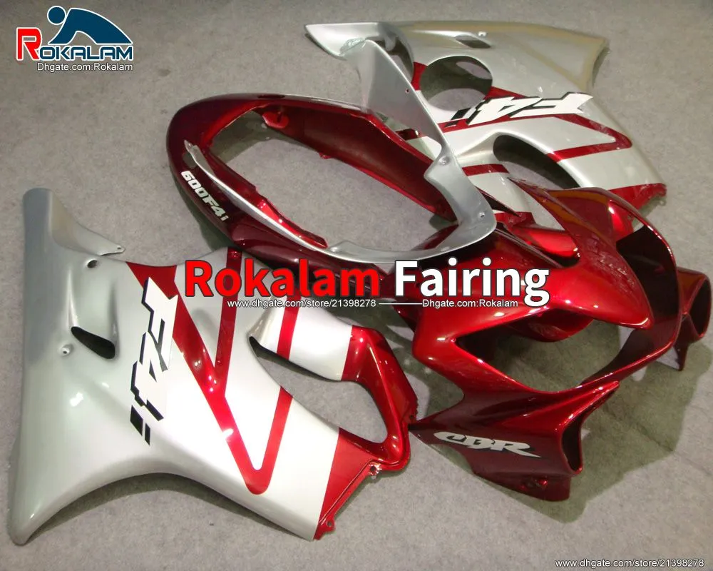 Motocyklowe wróżki dla Honda CBR600RR F4I 04 05 06 07 CBR600 F4I 2004 2005 2006 2007 Red ABS Fairing (formowanie wtryskowe)