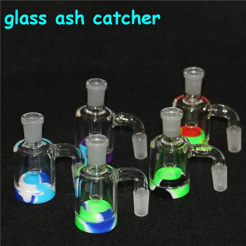 pipas de agua Glass Bong Ash Catchers 14 mm 18 mm de espesor Pyrex Bubbler Catcher 45 90 grados Ashcatcher Water Pipes