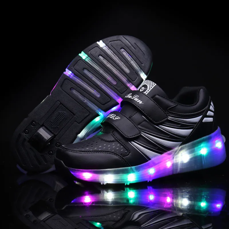 Zapatos Led Para Ni os De Talla 28 40 Zapatillas Brillantes Con