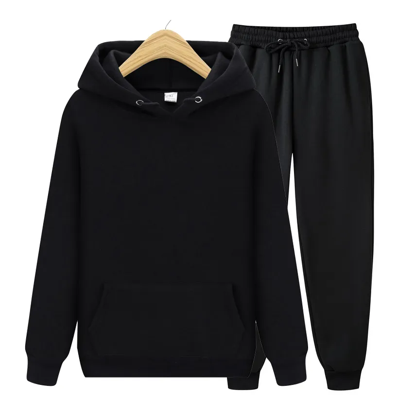 Black sweatshirt and pants online