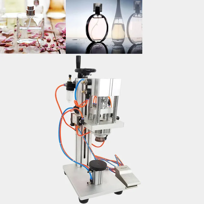 Pneumatische Parfümflaschenverschluss-Crimpmaschine, Sprühflaschen-Verschließmaschine, Verschlusskappe, Metallverschlusszange 13/15/17/20 mm