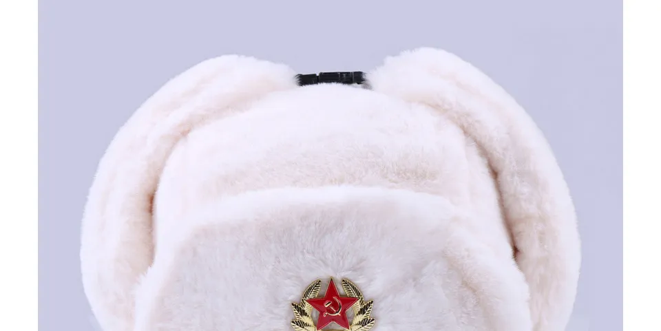 Soviet Rabbit Hat Soviet Inspired Faux Rabbit Fur Winter Hat For Men And Women Military ...