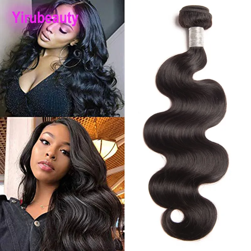Peruvian Human Hair Body Wave One Bundle Sample Virgin Hair Brazilian Hair Extensions Double Wefts Weave Natural Color 30inch 38inch