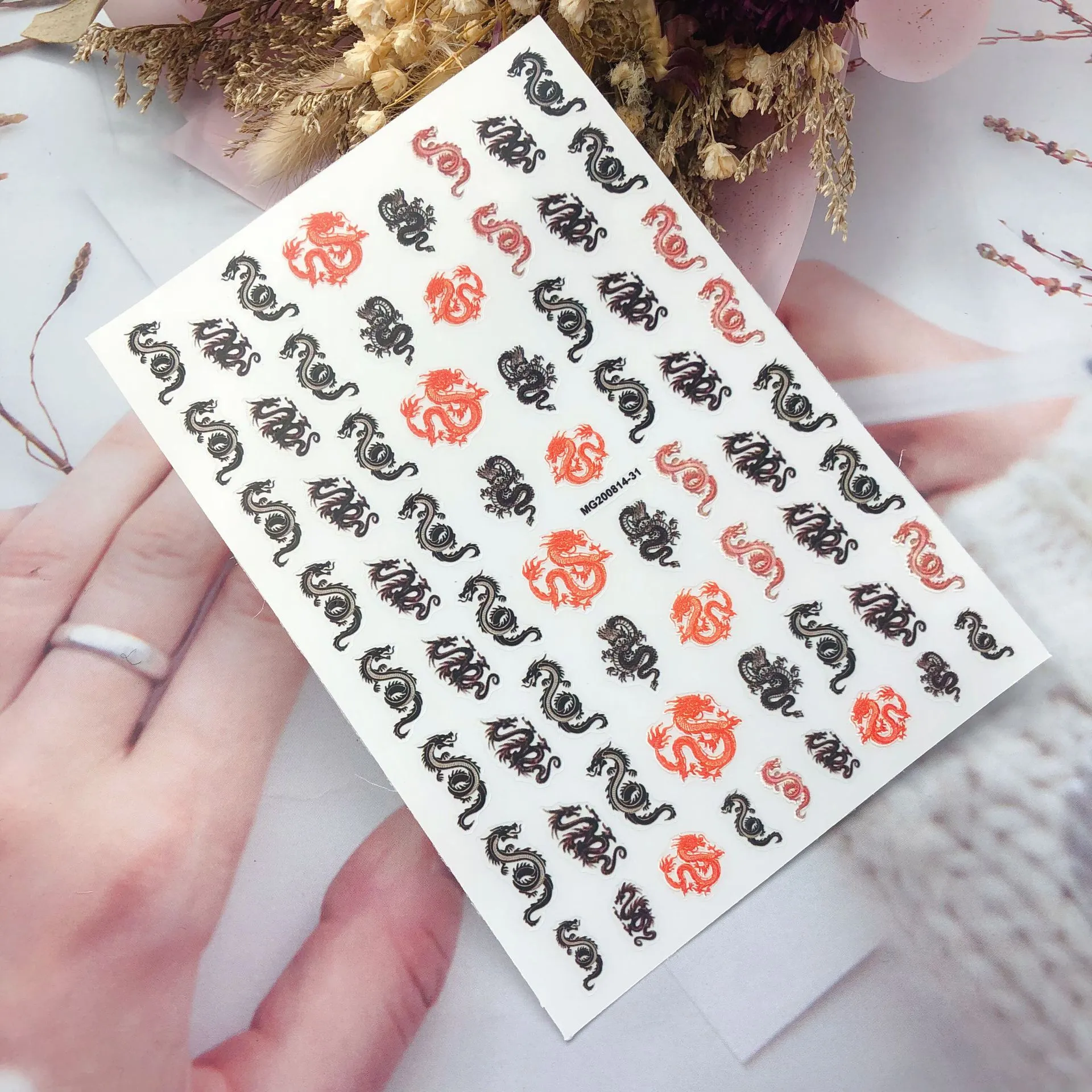 Nail Art Stickers Self-Adhesive DIY Stylish Nail Wraps Full Cover Sticker  Decal☆ | eBay