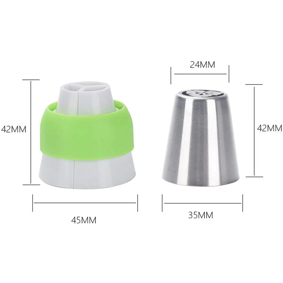 Cake Decorating Garden Tools Set Russian Tulip Icing Piping Nozzles Leaf Pastry Tips Pastry Bags For Kitchen Baking Confeitaria From Cat11cat 12.56 DHgate.Com
