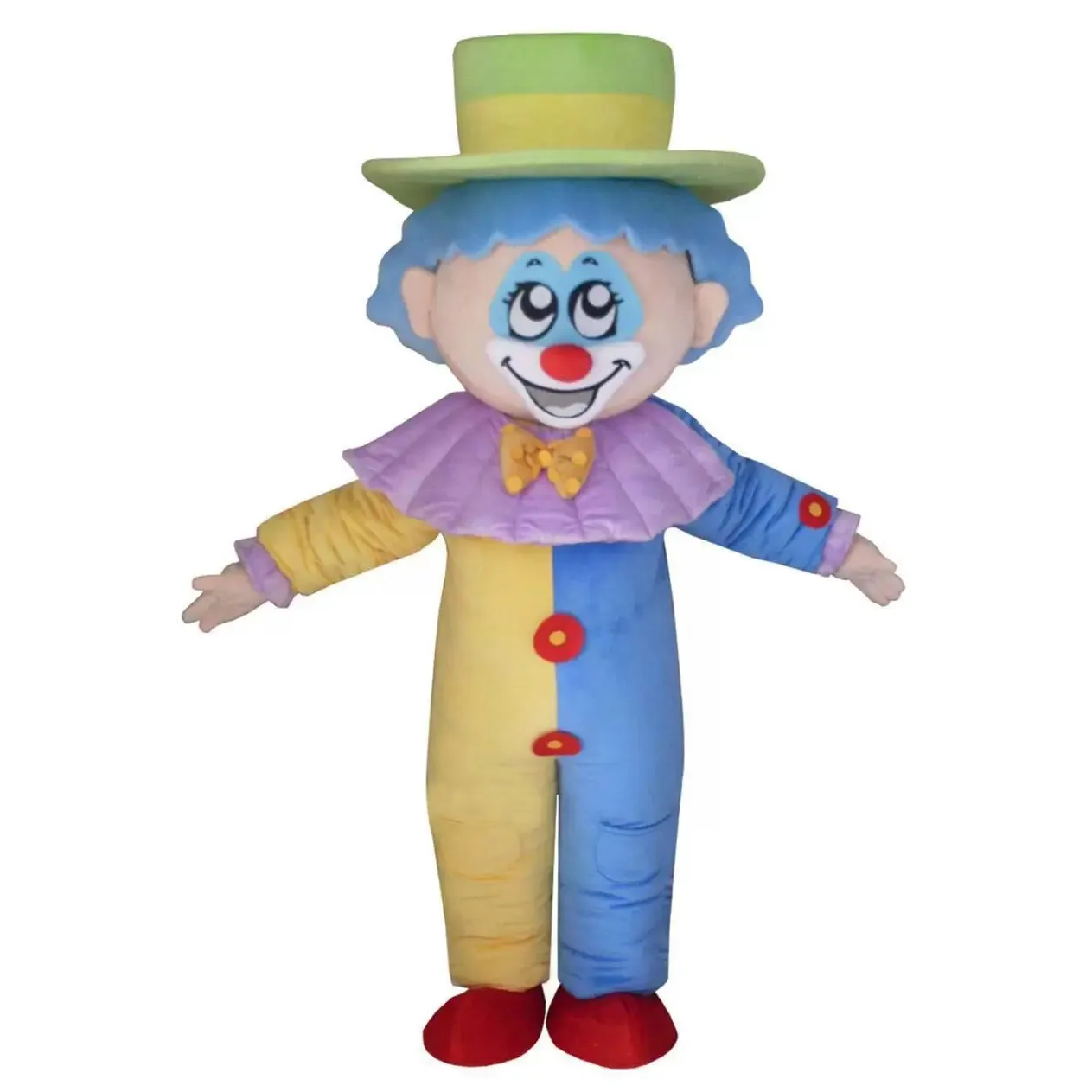 High quality Clown Mascot Costume Halloween Christmas Fancy Party Dress Cartoon Character Suit Carnival Unisex Advertising Props Adults Outfit