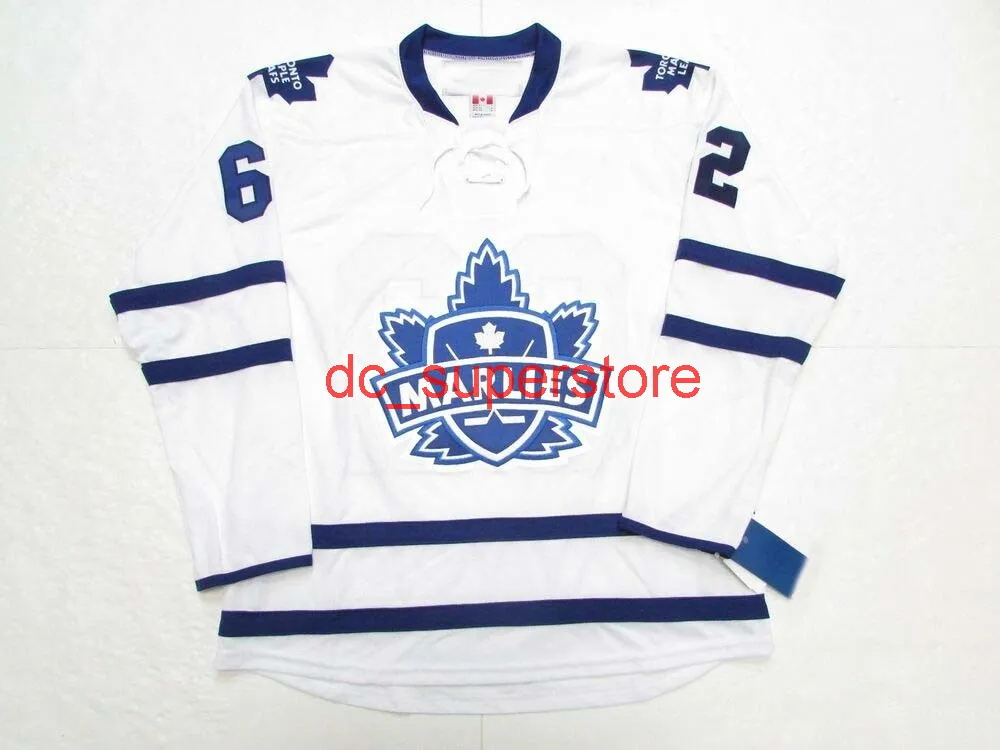 MAGLIA DA HOCKEY AHL BIANCA CUCITA PERSONALIZZATA WILLIAM NYLANDER TORONTO MARLIES AGGIUNGI QUALSIASI NUMERO DI NOME MENS KIDS JERSEY XS-5XL