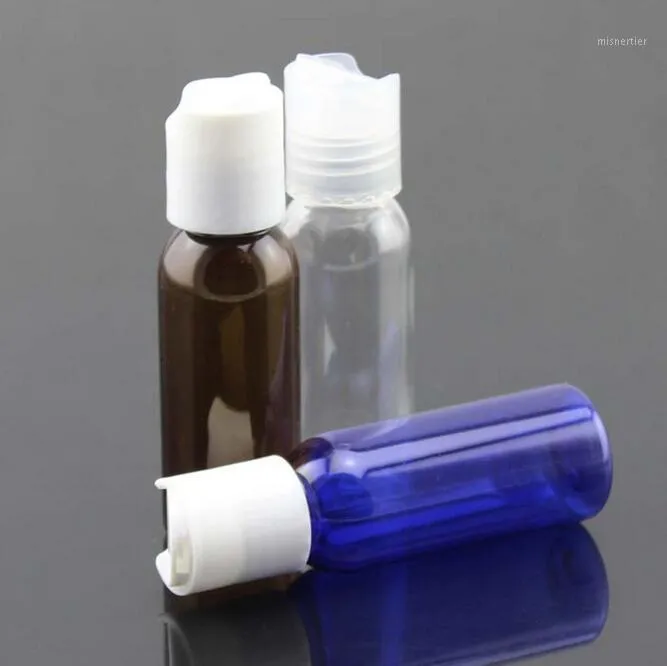 Bottiglie di stoccaggio Vasetti all'ingrosso - Bottiglie di plastica con tappo superiore a disco per piccole bottiglie vuote da 30 ml1