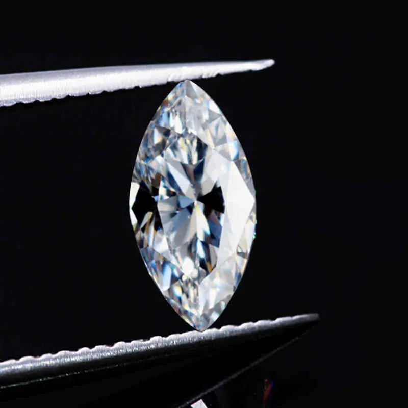 Luźne kamienie Diamentowe 0,2ct do 3ct D Kolor VVS1 Marquise Cut Stone Pass Moissanite Tester z certyfikatem GRA Gems