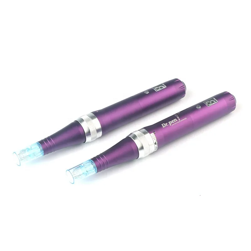 Dr. Stift X5 Dermapen Mikronedling-Stift Elektrische Wired Auto Best Micro-Nadel Hautpflege-Werkzeug-Kit für Gesicht und Körper 50 PC-Patronen