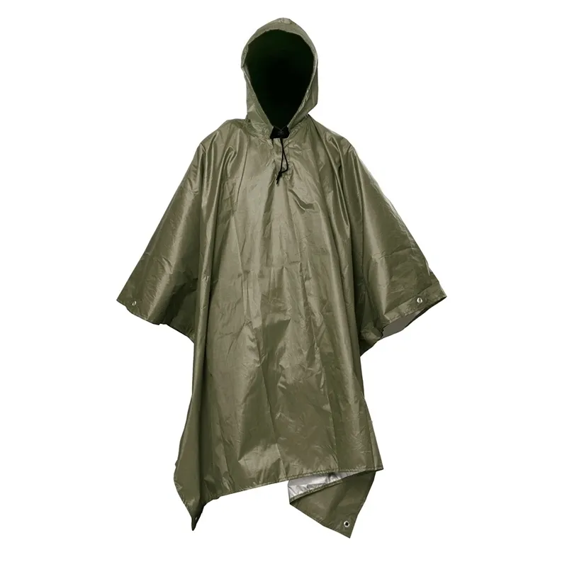 3 в 1 многофункциональный дождевой дождь открытый дождь дождь пончо рюкзак качественный туристический дождь крышка тента кемпинга водонепроницаемый палатка 201110