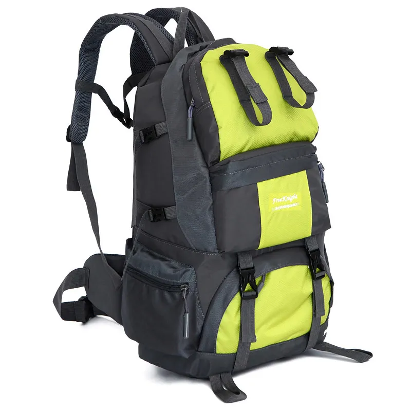 50L Outdoor Hiking Backpack Waterproof Nylon Travel Mountain Trekking Camping Climbing Sport Bag EDF88 Q0705