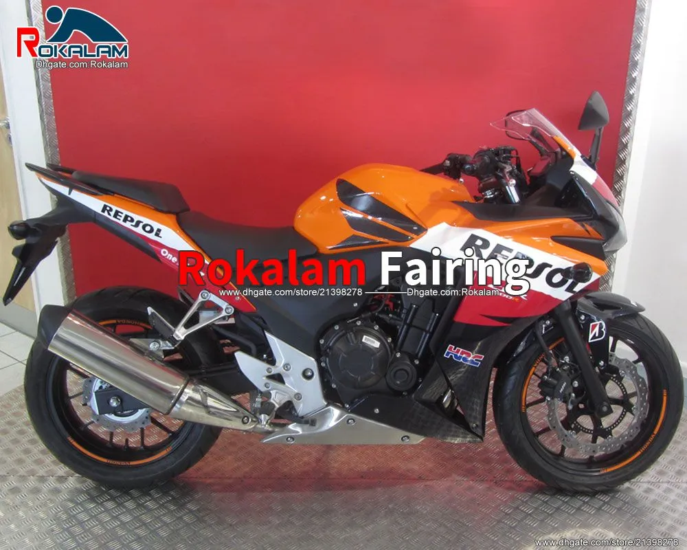 Fairings Body Set för Honda Motorcykel CBR500R 2013 2014 CBR 500R 13 14 Motorcykel Fairing Kit (formsprutning)