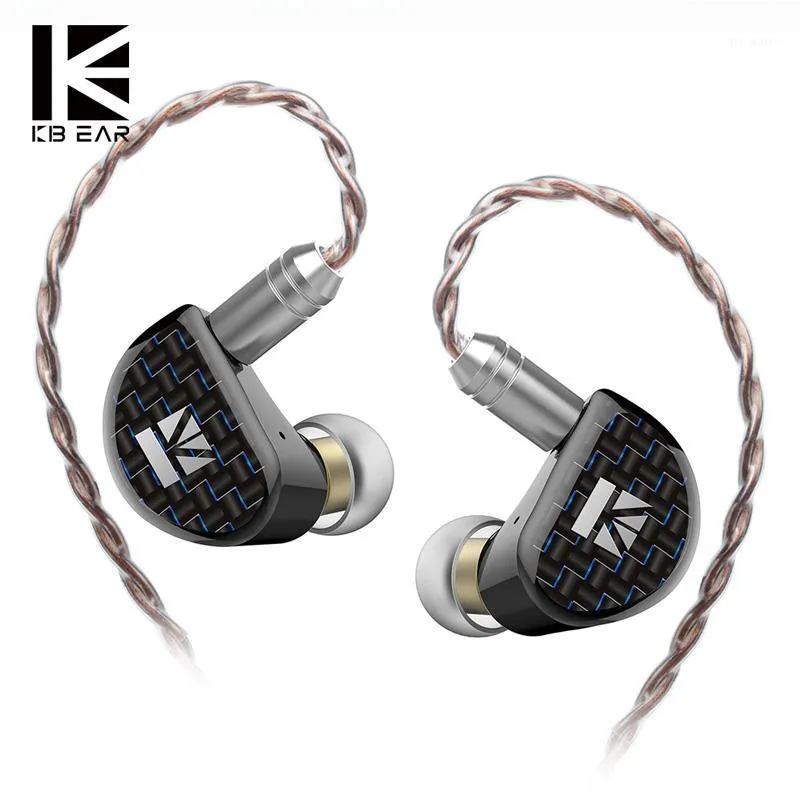 Headphones & Earphones KBEAR Believe 9mm Pure Beryllium Diaphragm 1DD In Ear Earphone With 0.78mm Gold Plated 2 Pin 6N Single Crystal Copper