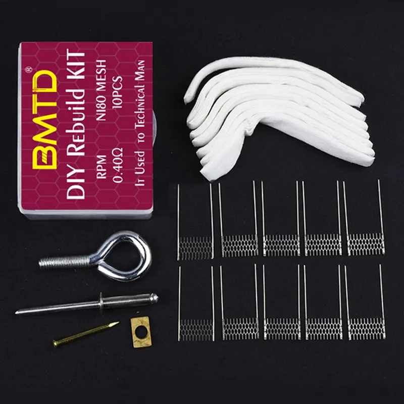 Fit Vinci-VM1 RPM PNP VM4 JELLYBOX NANO DIY REBUILD KIT BAG BMTD Tool Sets Box NI80 Materiaal met Mesh Coil Cottons