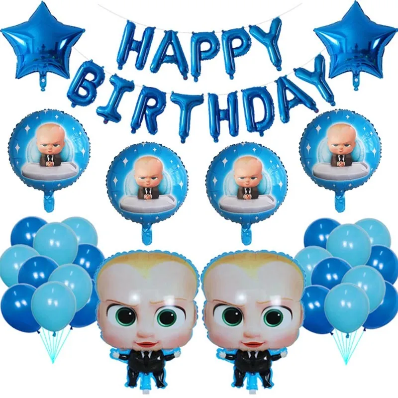 18 Pollici Rotondo Boss Baby Boss Happy Birthday Party Foil Helon Balloons  Bambini Compleanno Festa Decorazioni Forniture Air Globos Ball F1222 Da  24,21 €